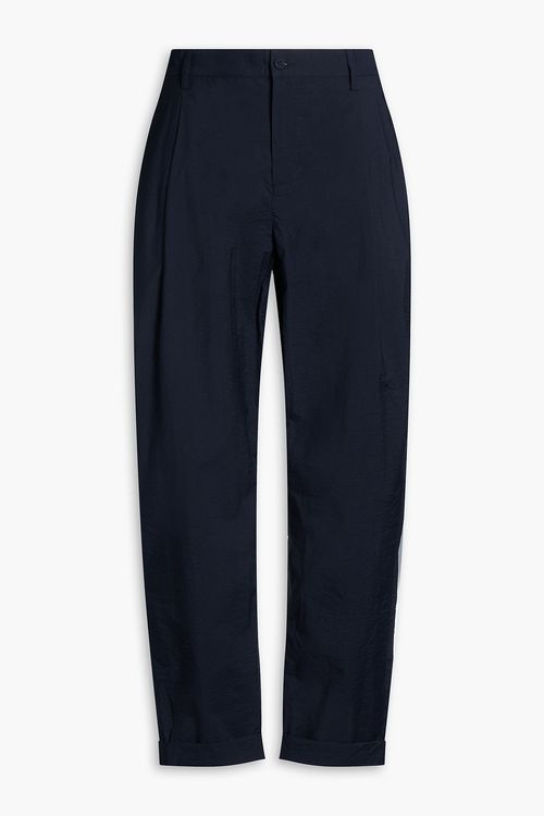 Dunmore pleated cotton-blend pants - Blue - 30