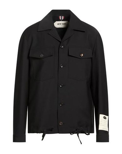 Man Jacket Black Size 42 Polyester, Virgin Wool, Elastane