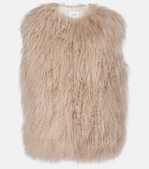 Shearling gilet
