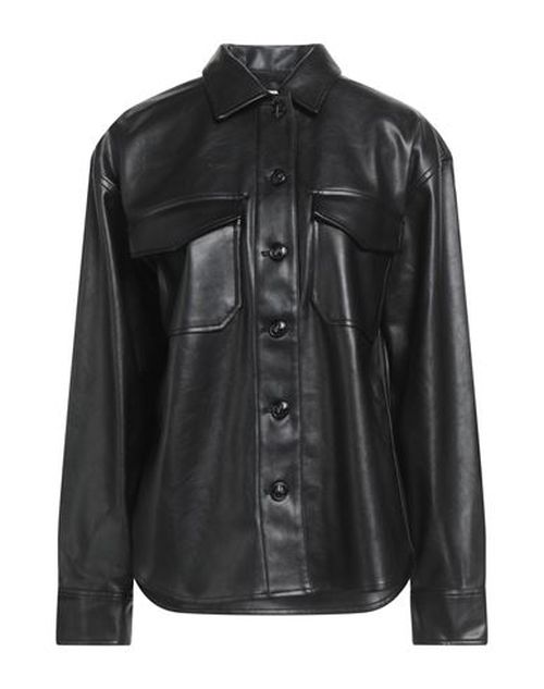 Woman Shirt Black Size L Polyester, Polyurethane resin
