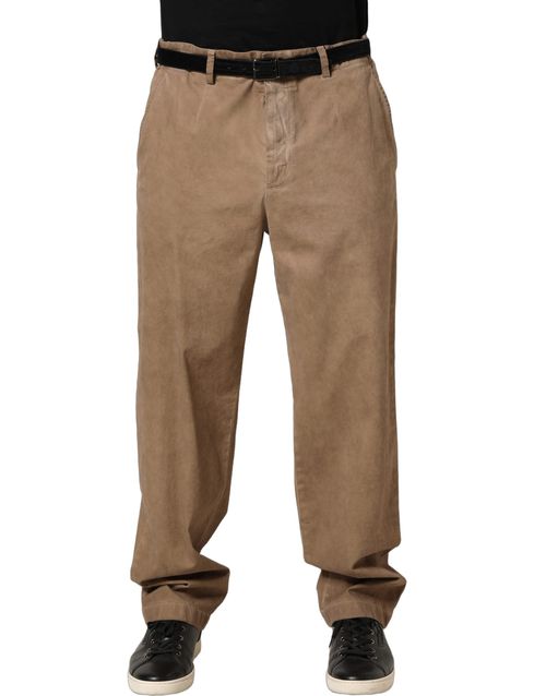Cotton Straight Leg Men Trouser Men's Pants
