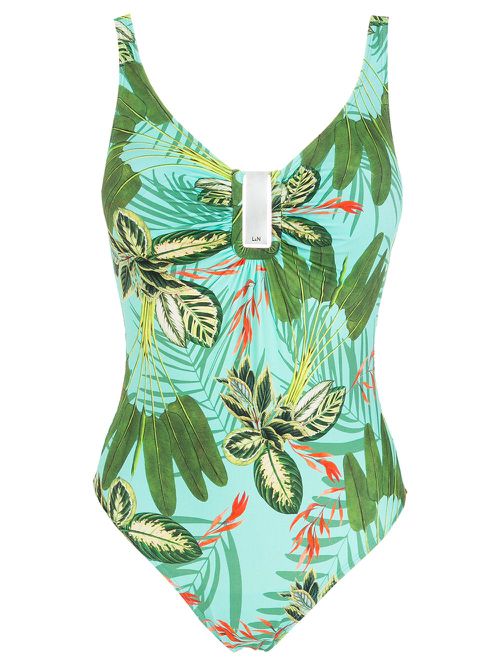 Mirassol tropical print swimsuit - Black