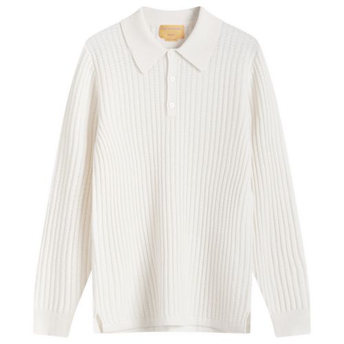 Women's Theo Waffle Polo In Cashmere in Cream