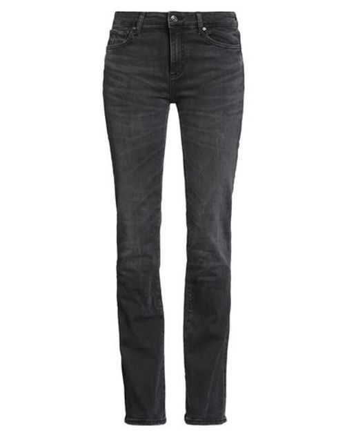 Woman Jeans Black Size 29 Cotton, Elastane