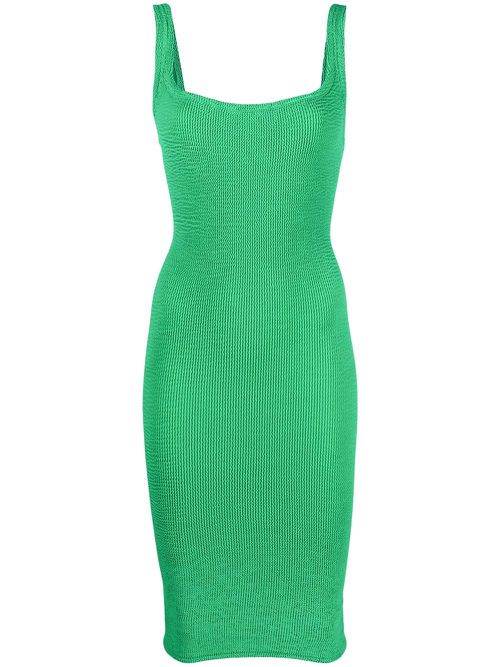 Textured tank dress - Green