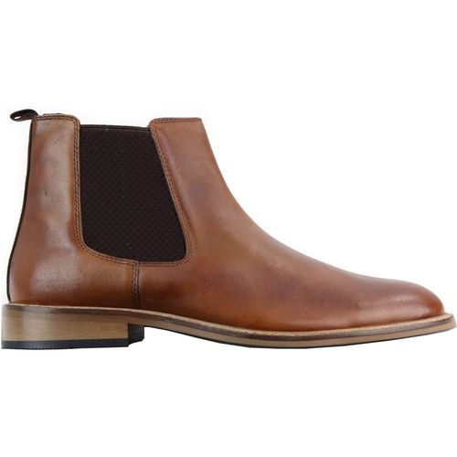House of Cavani Mens Vintage Tan Leather Dealer Boots - Size UK 12