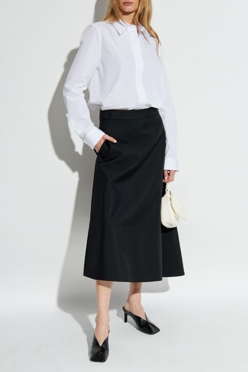 Shirt With Concealed Placket, Women's, White