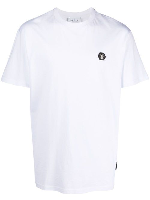 Logo-print detail T-shirt - White