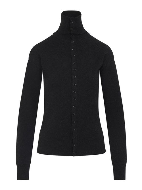 Buttoned Fitted Cardigan