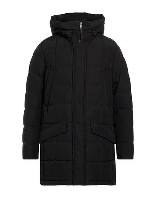 Man Puffer Black Size L Cotton, Polyamide