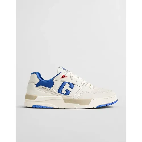 GANT Men's Brookpal Sneaker - Off White / Greece Blue