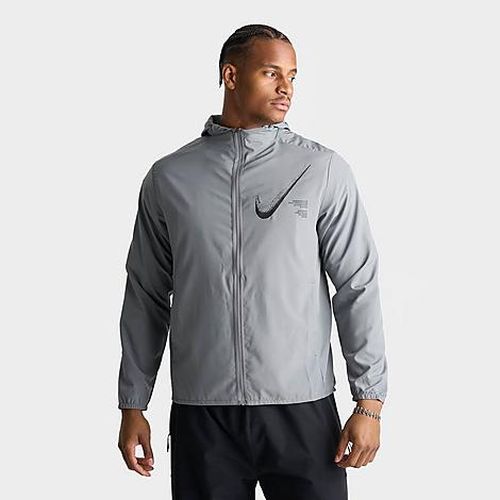 Men's Dri-FIT Form Graphic Full-Zip Jacket in Smoke Grey/Black