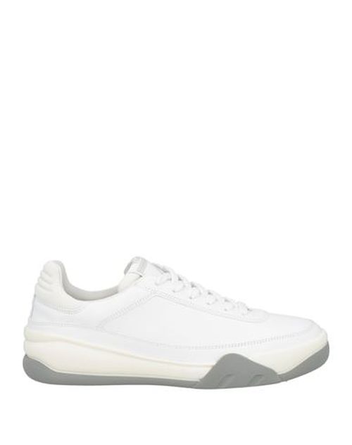 Woman Sneakers White Size 6 Calfskin, Textile fibers