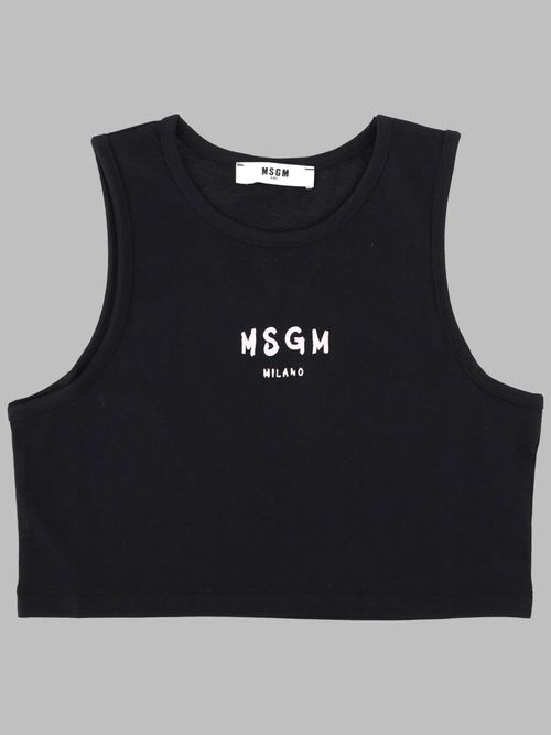 Logo Cotton Jersey Top for Girls, Spring/Summer 2026