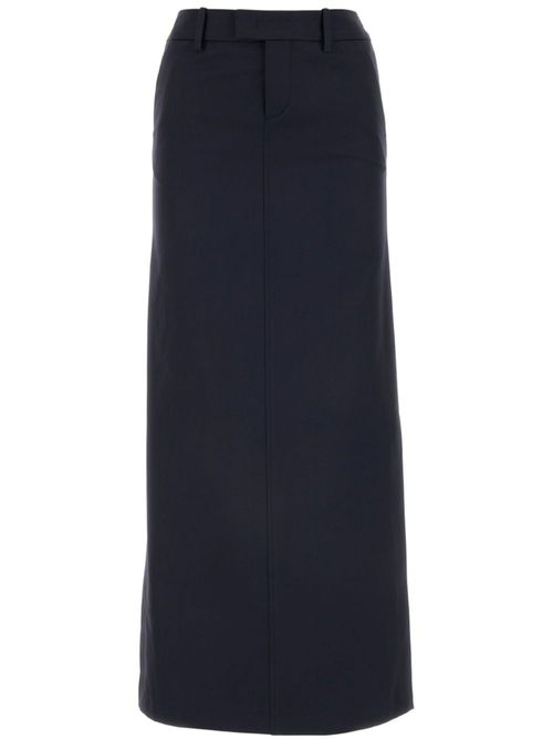 Wool pencil skirt - Blue