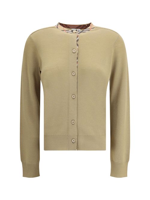 Wool Cardigan — Beige
