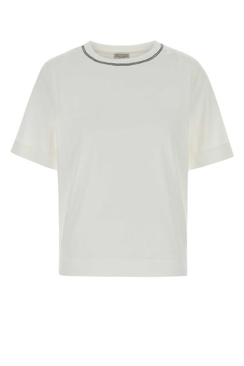 Cotton Crew-Neck T-Shirt — White