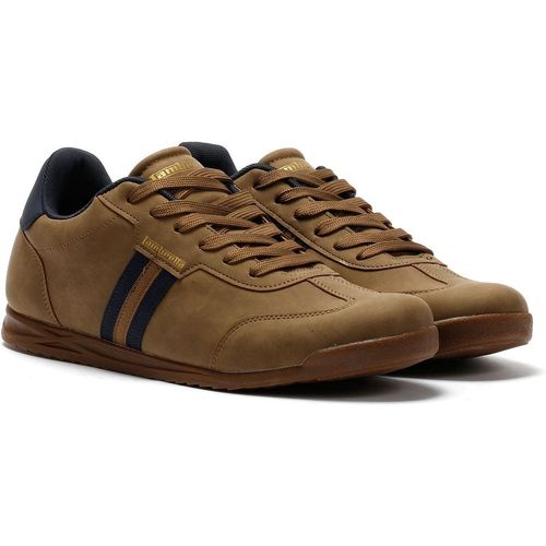 Lambretta Tackle Men's Taupe/Navy Trainer