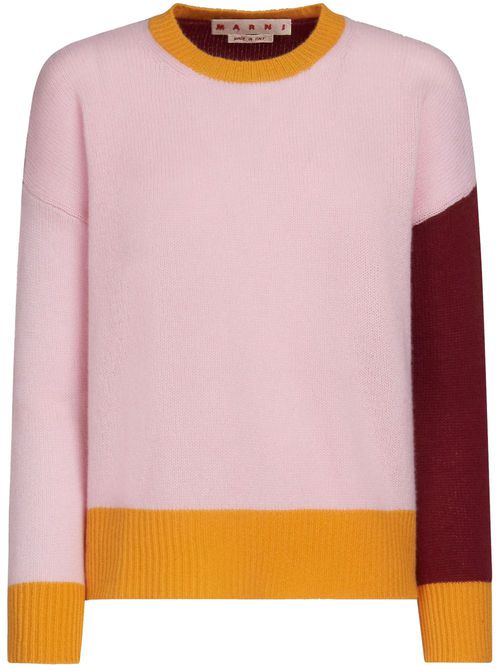 Long-sleeve cashmere jumper - Pink