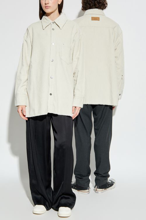 Corduroy Shirt, Unisex, Grey