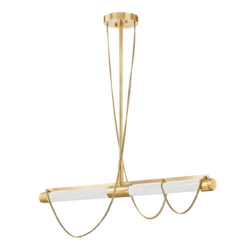 Vintage Brass LED Linear from the Lariat Collection