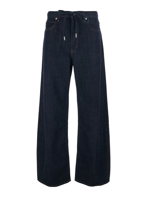 Jeans The Off Duty Drawstring Bow With Closure And Blue Patch For Women Blu - Women