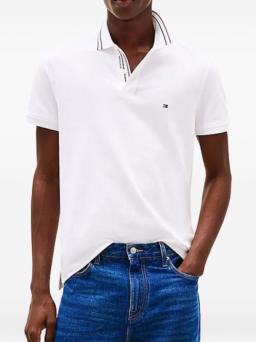 Tommy Hilfiger jersey polo shirt - White