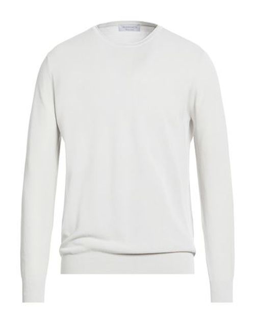 Man Sweater Light grey Size L Cotton