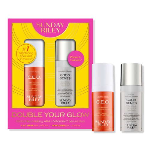 Double Your Glow AHA + Vitamin C Serum Duo