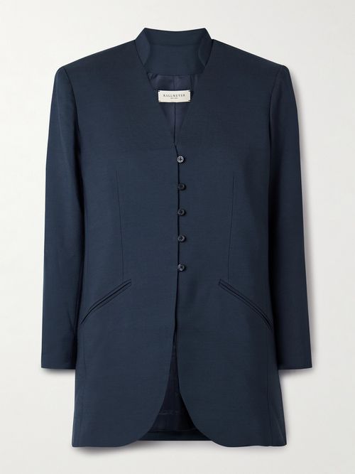 Ona Twill Blazer - Blue