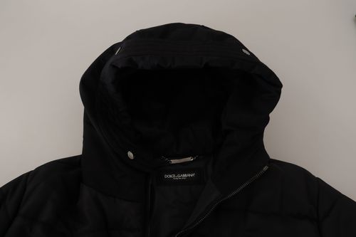Nylon Hooded Parka — Black