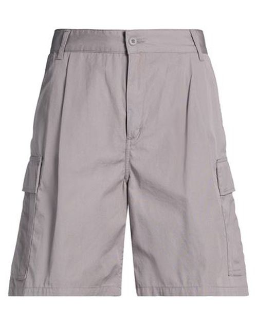 Man Shorts & Bermuda Shorts Grey Size 29 Cotton