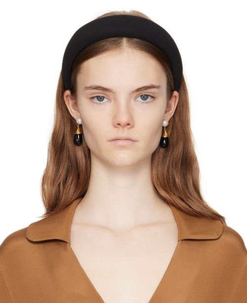 Sophie Buhai | Sophie Buhai Black Classic Puffy Headband  display picture 3