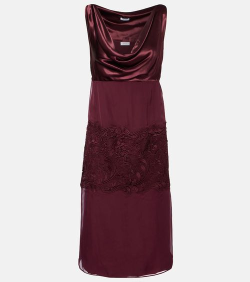Strapless midi dress