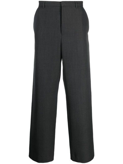 Wide straight-leg trousers - Grey