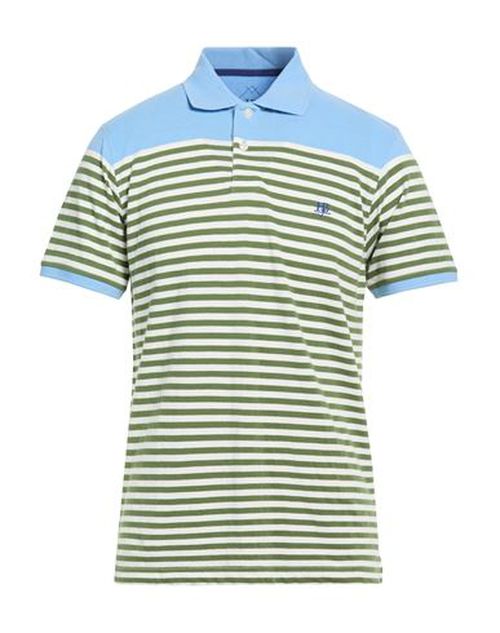 Man Polo shirt Green Size L Cotton