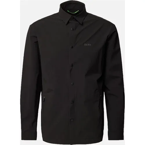 Men's Boss B_basin Tech_l Shirt Black - Size: 44