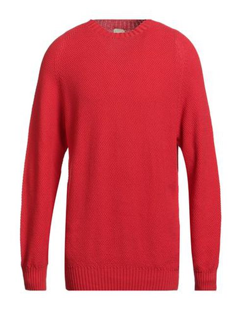H953 Man Sweater Red Size 44 Cotton