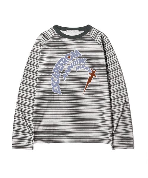 Rules and Gray Star Logo Stripe Full Print Long Sleeve