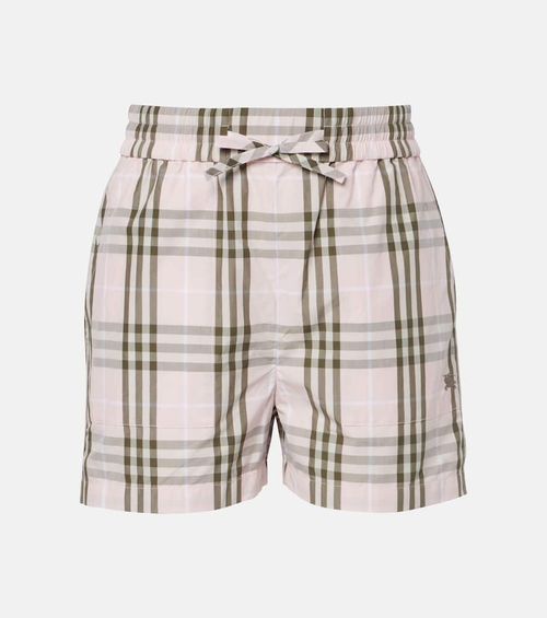 Check cotton shorts