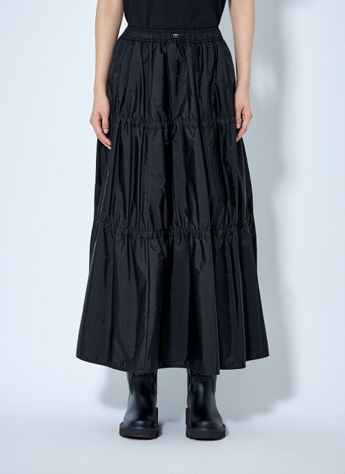 Tiered Maxi Skirt - Woman Skirts Black It