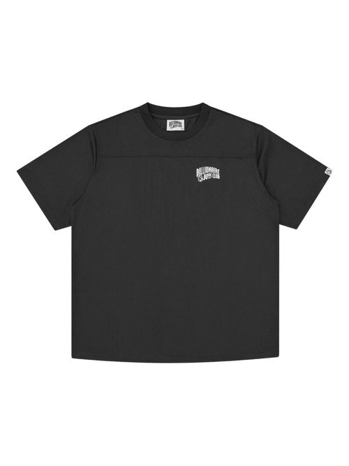 Logo-print mesh T-shirt - Black