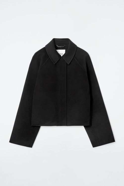 SHORT DOUBLE-FACED WOOL JACKET