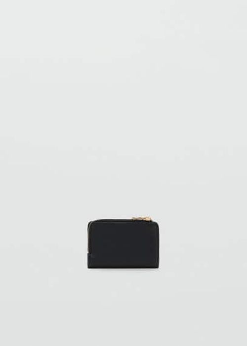 Leather-effect wallet black - Woman - One size - 