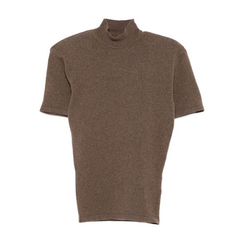 High-neck Short-sleeve Top