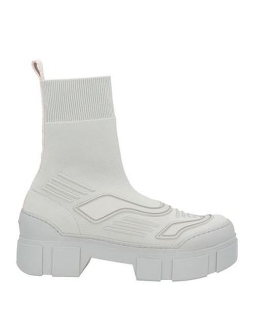 Vic Matiē Woman Ankle boots Light grey Size 8 Textile fibers