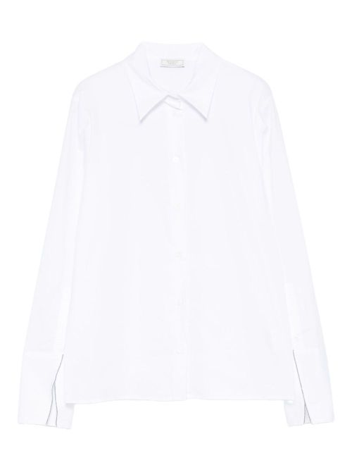 Buttoned-cuff shirt - White