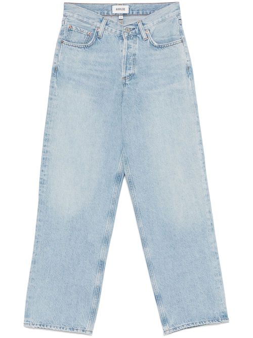 V-waist jeans - Blue