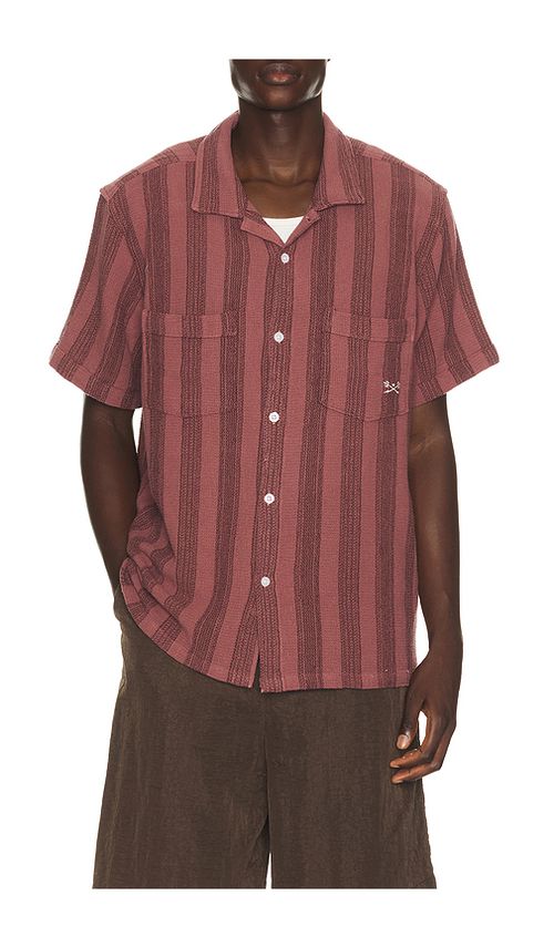 Dark Seas Lamont Shirt in Mauve. S. Also in M, L, XL/1X