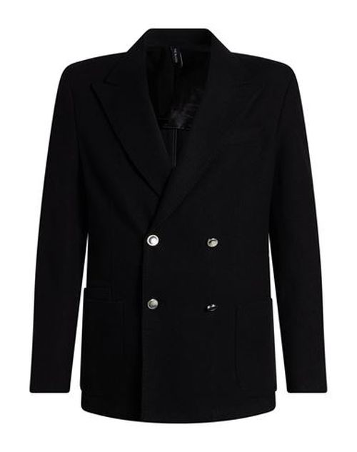 Man Blazer Black Size 40 Wool, Polyamide, Cashmere, Elastane